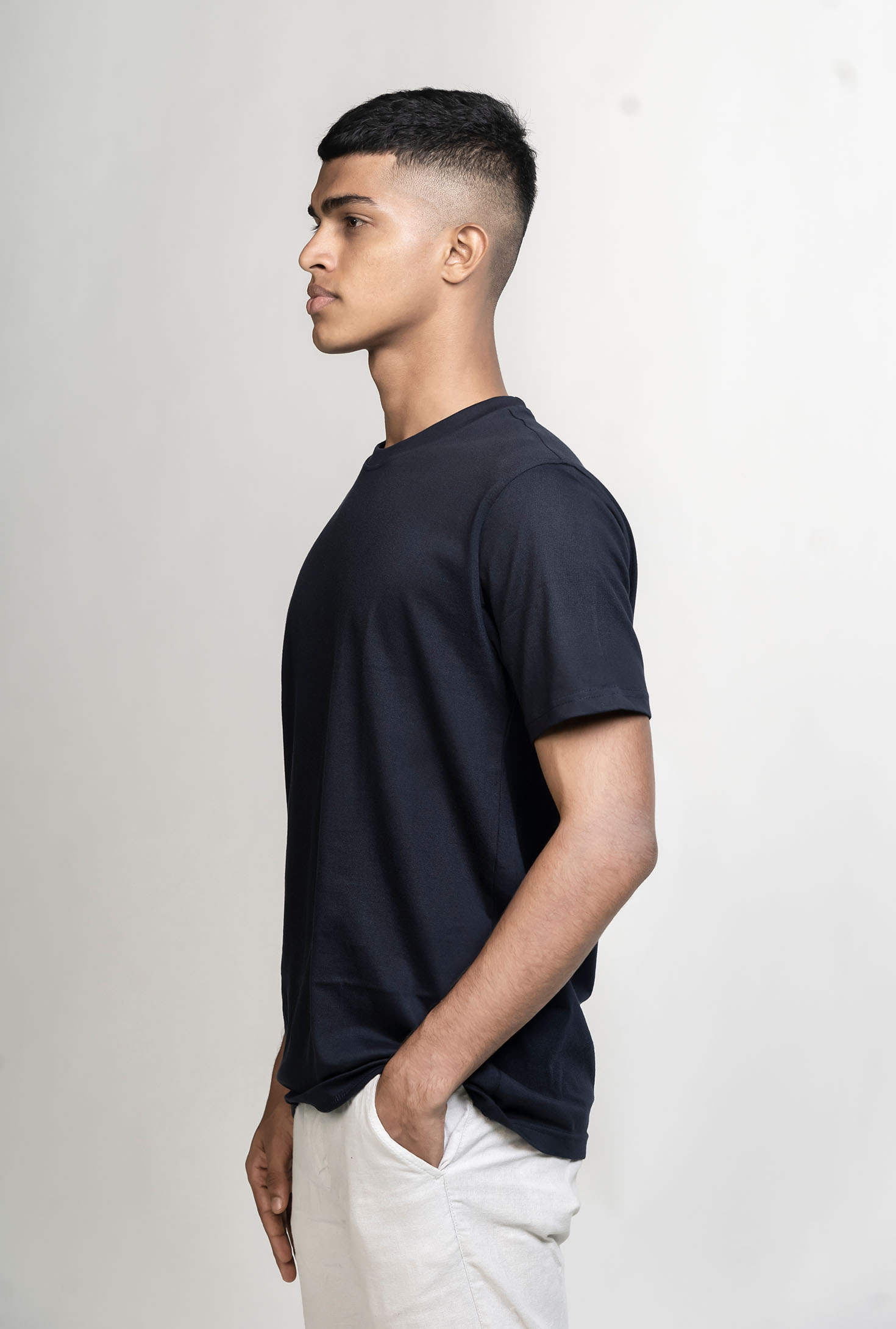 Navy Blue Plain T Shirt 100 Premium Cotton